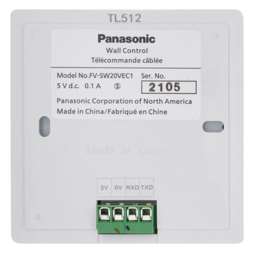 Main product image of Panasonic Intelli-Balance 200 LCD Wall Control with Power On/Off & Air Volume, FV-SW20VEC1
