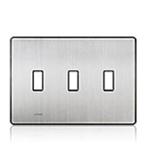 Main product image of Fassada 3-Gang Traditional Wall Plate (Stainless Steel)