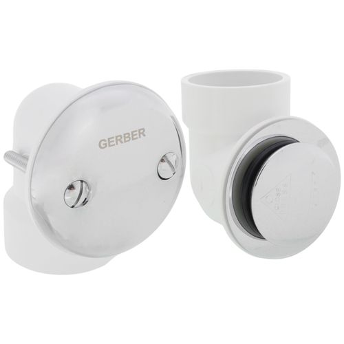 Main product image of Gerber Classics Schedule 40 PVC Auto Trip Drain Kit for Standard Tub (Chrome)