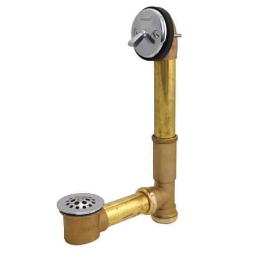 G0041818 Gerber G0041818 Chrome Trip Lever Drain for Standard Tub w/ 11/2" Brass Tubing (20