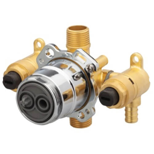 1/2" Treysta Tub & Shower Rough-In Valve, Vertical Inputs (PEX Crimp w/ Stops)