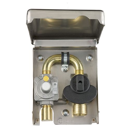 Main product image of Stainless Steel 2 PSI Gas Plug with 1/2" Rear NPT Inlet x 3/8" Quick Disconnect Outlet
