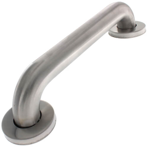 1-1/2" x 12" Grab Bar w/ Concealed Snap-On Flange (Satin Finish)
