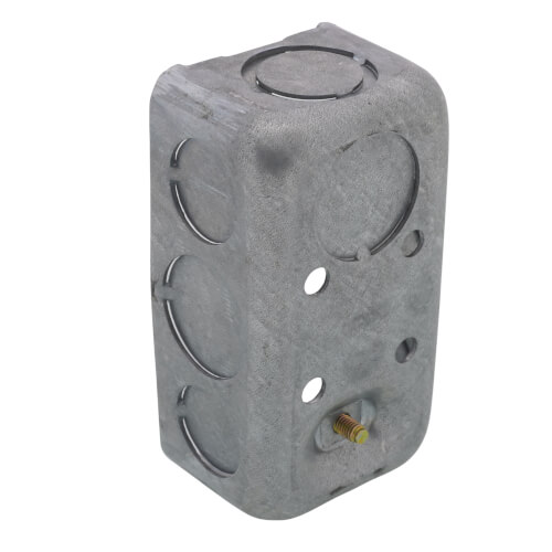 Main product image of 4" x 2" Drawn Handy Box, 1-1/2" Deep w/ 1/2" & 3/4" Concentric Knockouts