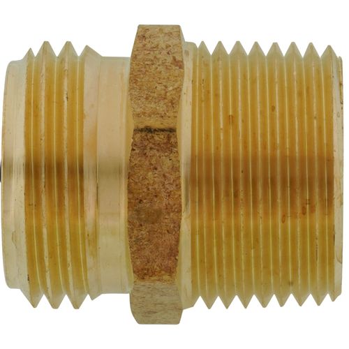 Main product image of 3/4" x 3/4" Brass Garden Hose Fitting - 1/2" FIP Tap