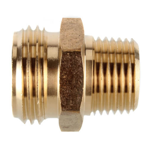 3/4" Male Hose x 1/2" Male Pipe (1/2" Sweat) Brass Garden Hose Adapter (78SWT)