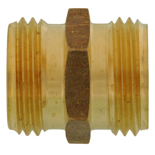 Main product image of 3/4" Male Hose x 3/4" Male Hose (1/2" FIP Tap) Brass Garden Hose Adapter (86GHT)