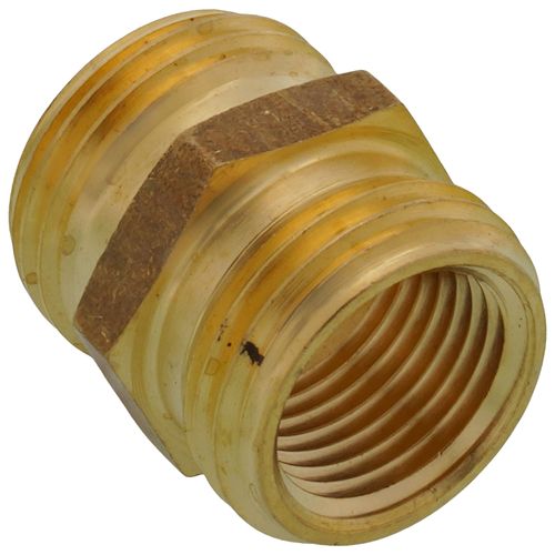 Main product image of 3/4" Male Hose x 3/4" Male Hose (1/2" FIP Tap) Brass Garden Hose Adapter (86GHT)