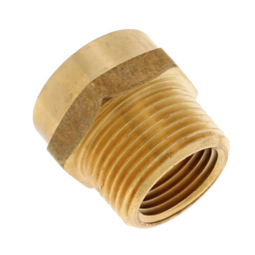 Main product image of 3/4" Female Hose x 3/4" Male Pipe (1/2" FIP Tap) Brass Garden Hose Adapter (85GHT)