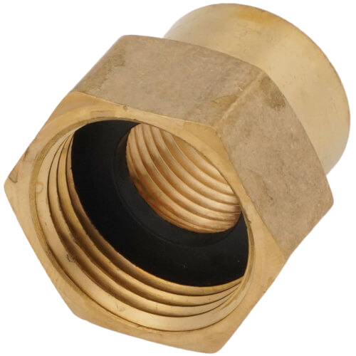 Main product image of 3/4" Female Hose x 1/2" Female Pipe Brass Garden Hose Adapter (82GH)