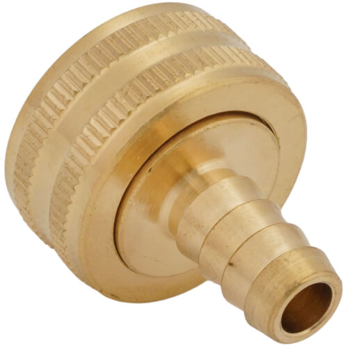 Main product image of 3/8" Hose Barb x 3/4" Female Hose Brass Garden Hose Swivel