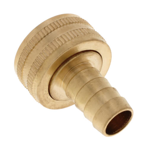 Main product image of 1/2" Hose Barb x 3/4" Female Hose Brass Garden Hose Swivel