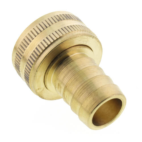 5/8" Hose Barb x 3/4" Female Hose Brass Garden Hose Swivel