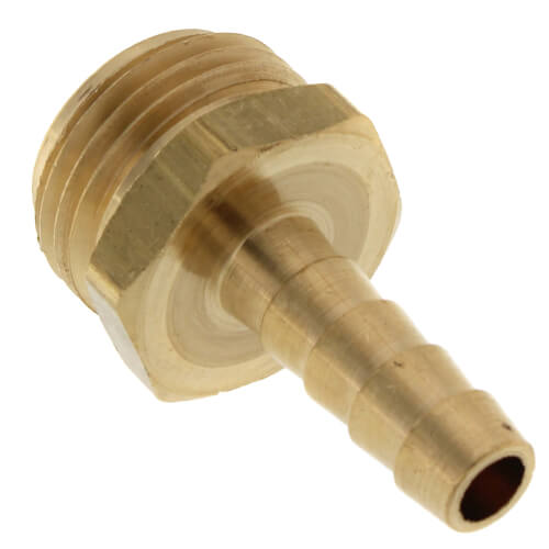 3/8" Hose Barb x 3/4" Male Hose Brass Garden Hose Adapter