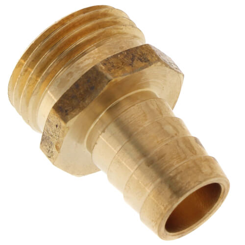 Main product image of 5/8" Hose Barb x 3/4" Male Hose Brass Garden Hose Adapter