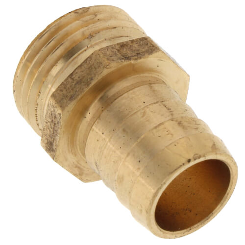 3/4" Hose Barb x 3/4" Male Hose Brass Garden Hose Adapter
