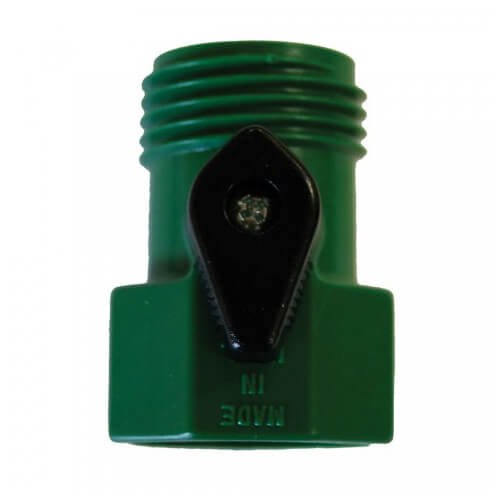 G20052 Jones Stephens G20052 Single Shut Off Garden Hose Wye (Green