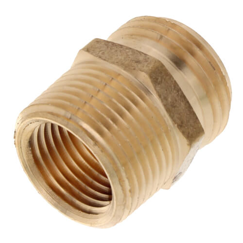 Main product image of 3/4" x 3/4" Brass Garden Hose Fitting - 1/2" FIP Tap (Lead Free)