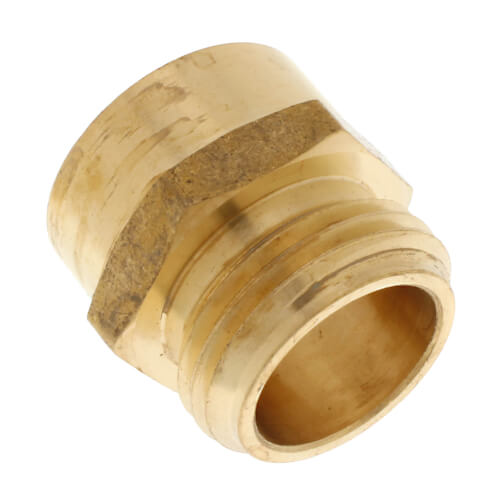 Main product image of 3/4" Male Hose x 3/4" Female Pipe Brass Garden Hose Adapter (Lead Free)