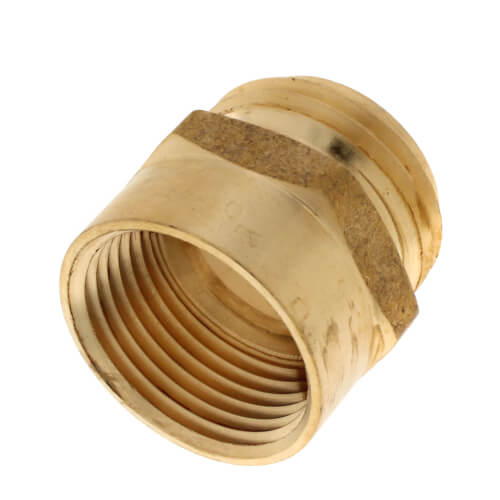 Main product image of 3/4" Male Hose x 3/4" Female Pipe Brass Garden Hose Adapter (Lead Free)