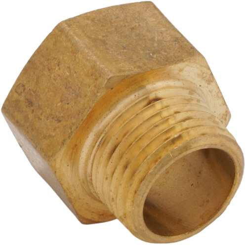 Main product image of 3/4" FHT x 1/2" Male Pipe Brass Garden Hose Adapter (Lead Free)