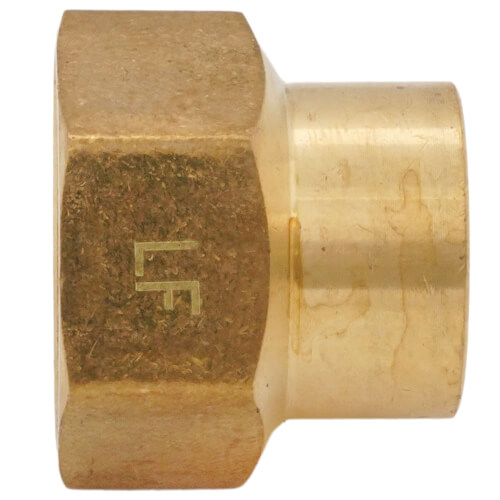 Main product image of 3/4" FHT x 1/2" Female Pipe Brass Garden Hose Adapter (Lead Free)