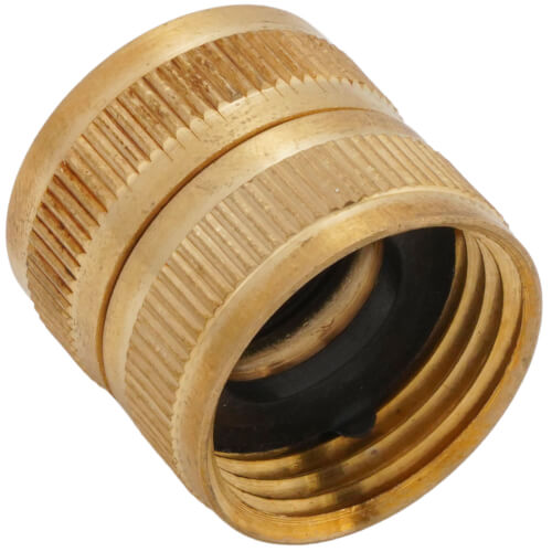 3/4" Female Hose x 3/4" Female Hose Brass Garden Hose Swivel (Lead Free)