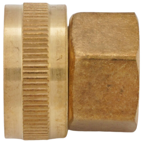 Main product image of 3/4" Female Hose x 1/2" Female Pipe Brass Garden Hose Swivel (Lead Free)