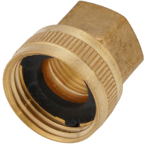 Main product image of 3/4" Female Hose x 1/2" Female Pipe Brass Garden Hose Swivel (Lead Free)