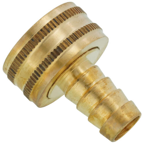 Main product image of 1/2" Hose Barb x 3/4" Female Hose Brass Garden Hose Swivel (Lead Free)