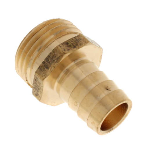 Main product image of 5/8" Hose Barb x 3/4" Male Hose Brass Garden Hose Adapter (Lead Free)