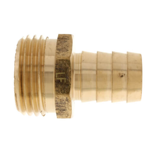 Main product image of 5/8" Hose Barb x 3/4" Male Hose Brass Garden Hose Adapter (Lead Free)
