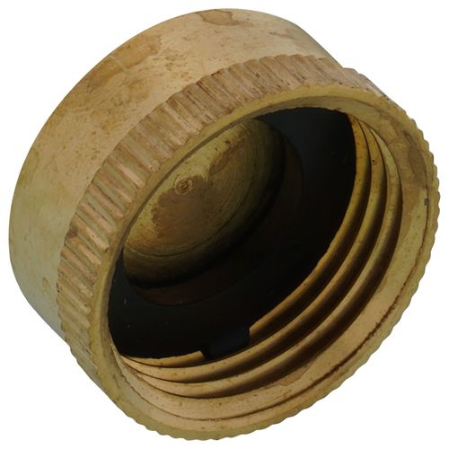 Main product image of 3/4" Brass Garden Hose Cap w/ Washer (Lead Free)