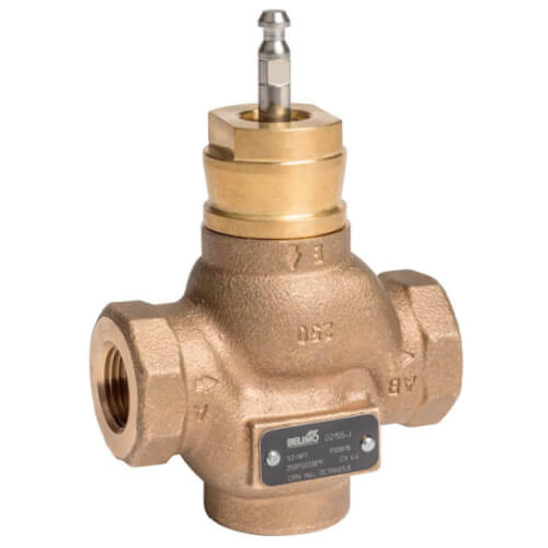 1/2" FNPT 2-Way Bronze Globe Valve (2.2 Cv)