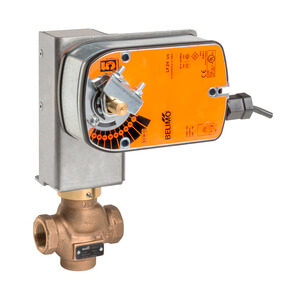 1" NPT 2-Way Globe Valve Assembly, 2-Position Actuator w/ SPDT Aux Switch (14 Cv)