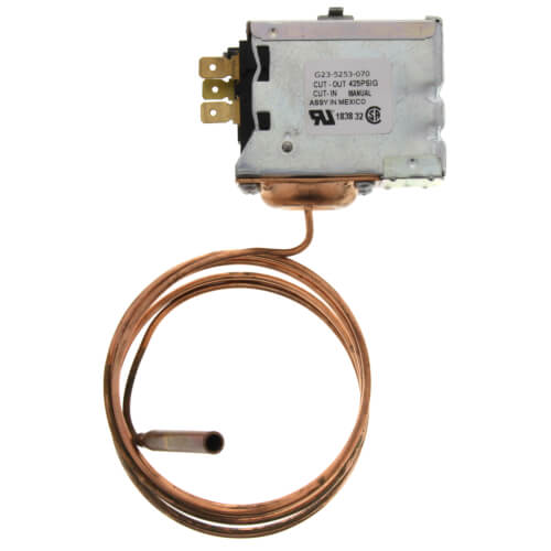 Main product image of Refrigeration Pressure Control w/ 60" Capillary (150 to 450 PSI)