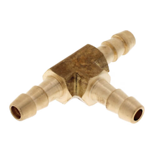 G24004 Jones Stephens G24004 1/4" Brass Hose Barb Tee