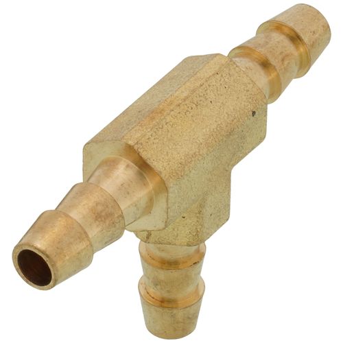 Main product image of 1/4" Brass Hose Barb Tee