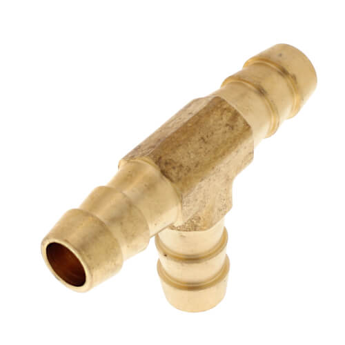 G24006 Jones Stephens G24006 3/8" Brass Hose Barb Tee