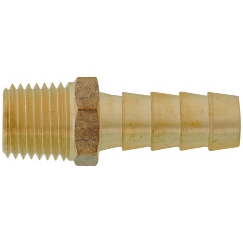 Main product image of 3/8" Hose Barb x 1/4" NPT Male Brass Pipe Adapter