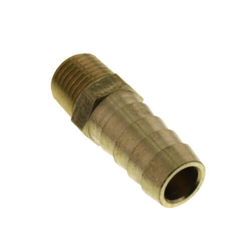 1/2" Hose Barb x 1/4" NPT Male Brass Pipe Adapter