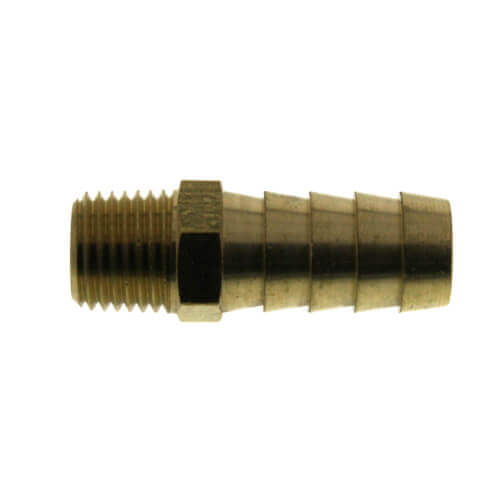 1/2" Hose Barb x 1/4" NPT Male Brass Pipe Adapter