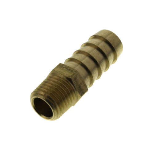 1/2" Hose Barb x 1/4" NPT Male Brass Pipe Adapter