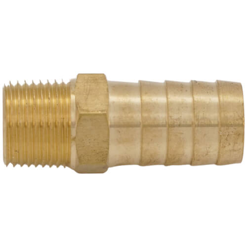 Main product image of 5/8" Hose Barb x 3/8" NPT Male Brass Pipe Adapter