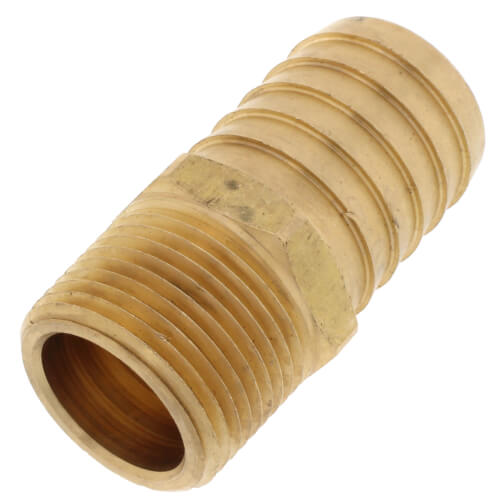 Main product image of 1" Hose Barb x 3/4" NPT Male Brass Pipe Adapter