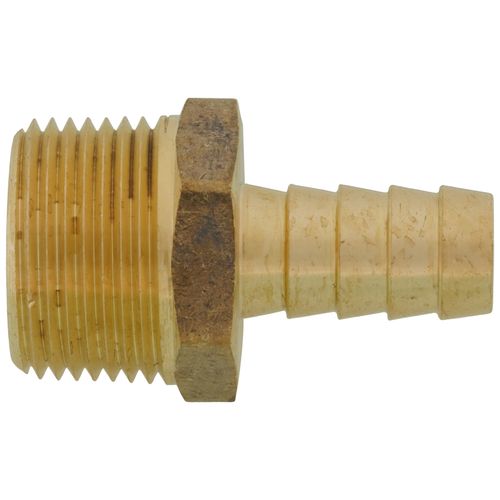 Main product image of 1/2" Hose Barb x 3/4" NPT Male Brass Pipe Adapter