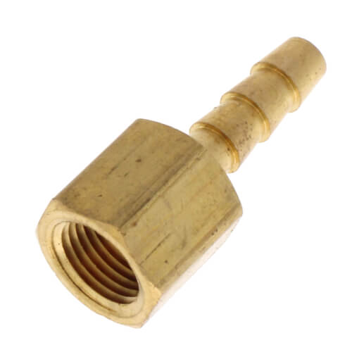 3/16" Hose Barb x 1/8" NPT Female Brass Pipe Adapter