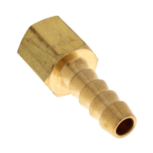 1/4" Hose Barb x 1/8" NPT Female Brass Pipe Adapter
