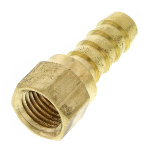 3/8" Hose Barb x 1/4" NPT Female Brass Pipe Adapter