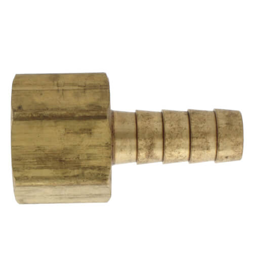 3/8" Hose Barb x 1/2" NPT Female Brass Pipe Adapter